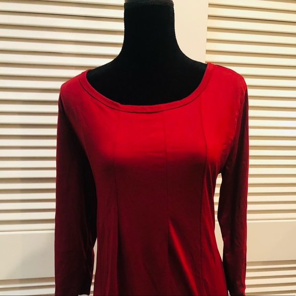 Midi Dress in Red or Blue - Picture 2 of 4